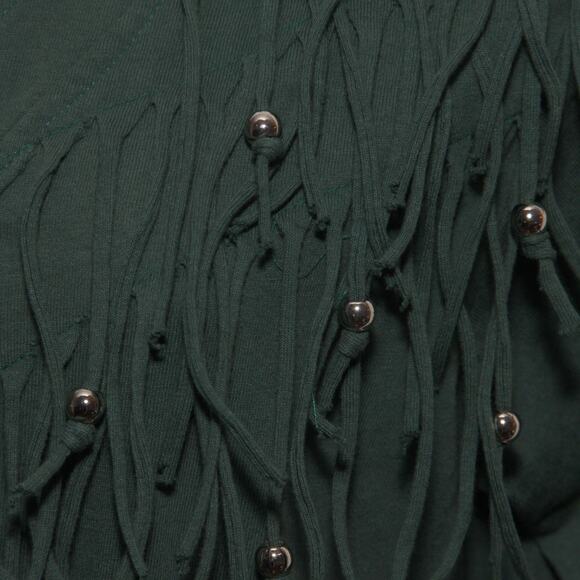 Vintage Bonnie Fringe Bodice Jumpsuit Size Medium Cotton Made in USA - Picture 4 of 12